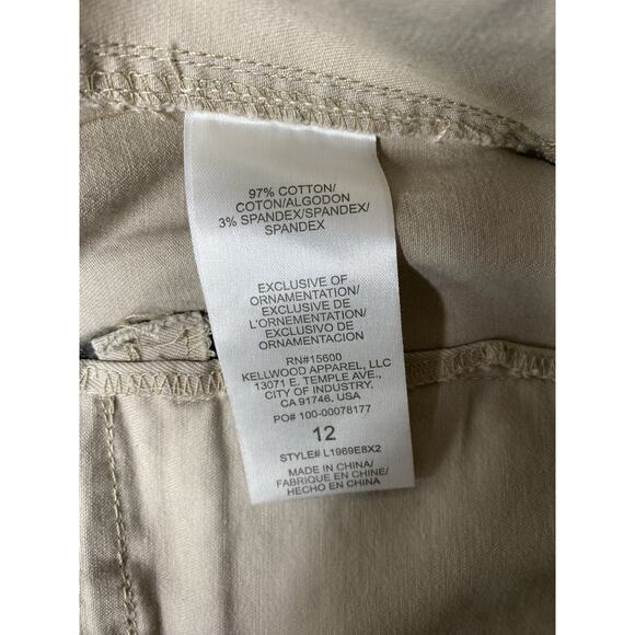 Wit & Wisdom Pants 12 Flex-ellent High Rise Utility Khaki Straight Leg NWT - Picture 10 of 10